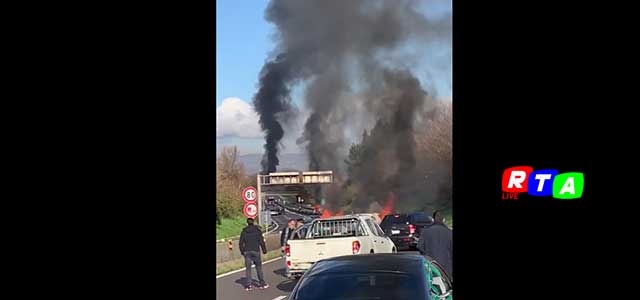 rapina-portavalori-incendio-autostrada-avellino