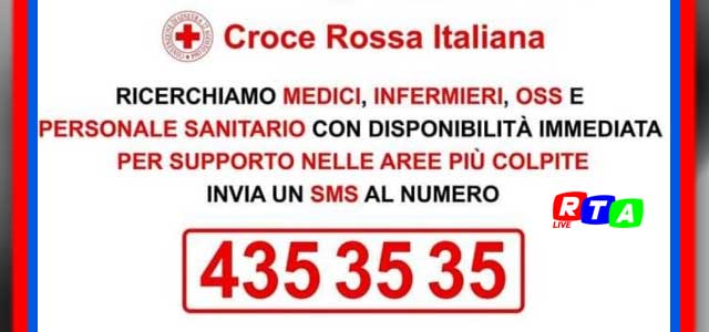 croce-rossa-italiana-rtalive-richiesta-medici-infermieri