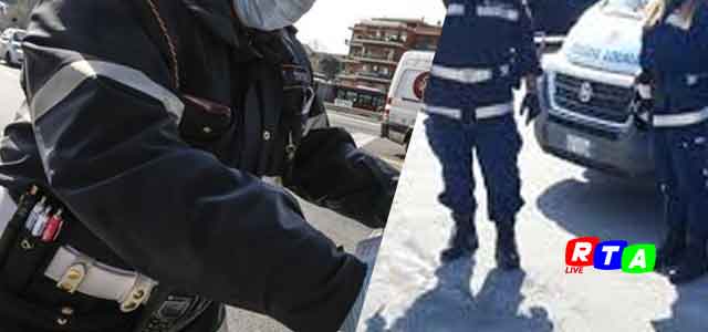 rtalive polizia-locale-blocco-strade-coronavirus