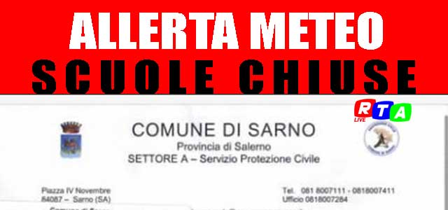 allerta-meteo-sarno-rtalive-scuole-chiuse