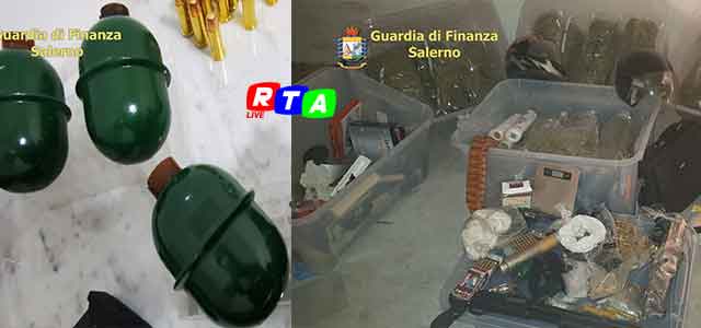 arresti-finanza-bombe-fucile-armi-rtalive-agro-nocera-pagani