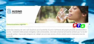 ausino-acqua-contagi-rtalive-personale-positivo