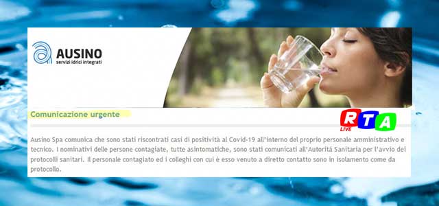 ausino-acqua-contagi-rtalive-personale-positivo