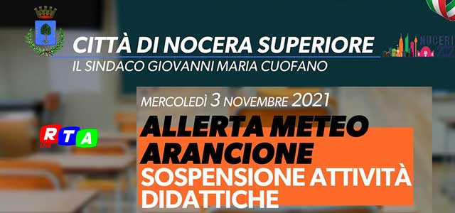 nocera-superiore-sospensione-delle-attivita'-didattiche-RTAlive