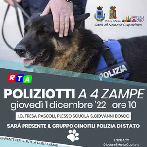 locandina-poliziotti-a-4-zampe-nocera-superiore-polizia-di-stato-RTAlive