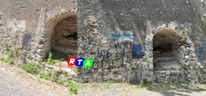 mure-imbrattate-castel-del-parco-fienga-Nocera-Inferiore-RTAlive