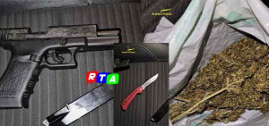 Droga-armi-coltello-pistola-guardia-di-finanza-scafati-RTAlive