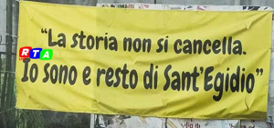 striscione-sant-egidio-del-monte-albino-RTAlive