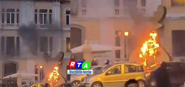 luminaria-incendiata-Nocera-Inferiore-RTAlive