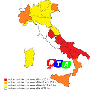 morti-sul-lavoro-cartina-Italia-2023-RTAlive