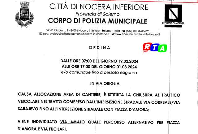 ordinanza-chiusura-via-origlia-nocera-inferiore-RTAlive