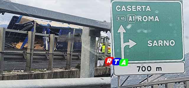 1-incidente-autostrada-Sarno-camion-RTAlive