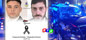 Da sinistra il maresciallo Francesco Pastore e l'appuntato Francesco Ferraro