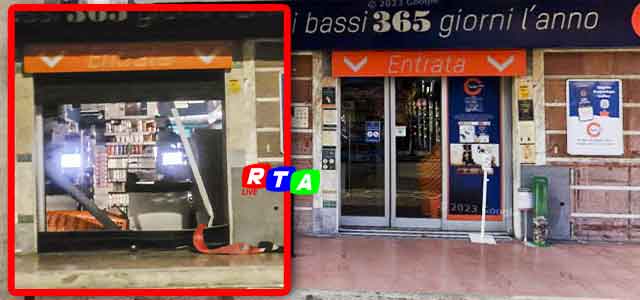 ladri-sfondano-vetrina-supermercato-sole-365-Scafati-RTAlive