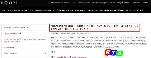 link-avviso-di-gara-polverificio-borbonico-scafati-rtalive