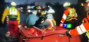 alt=Maltempo a San Marzano, donna e animali salvati dai vigili del fuoco