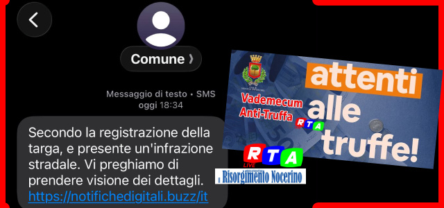 alt=Nocera Inferiore, la nuova moda è la “truffa della finta multa”