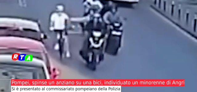 alt=Pompei, spinse un anziano su una bici, individuato un minorenne di Angri