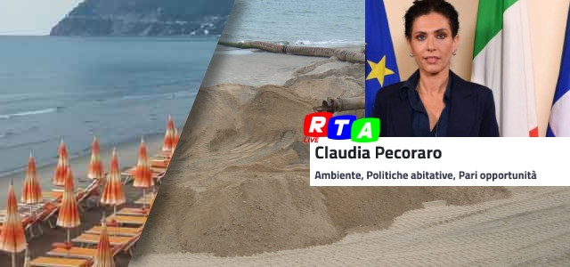 alt=Salerno e Cetara, l'assessore regionale: «Ecco il futuro del ripascimento e delle spiagge»