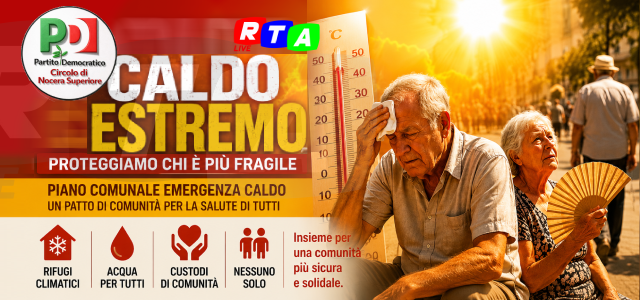 alt=Caldo estremo, il Pd propone un Piano Emergenza RTAlive