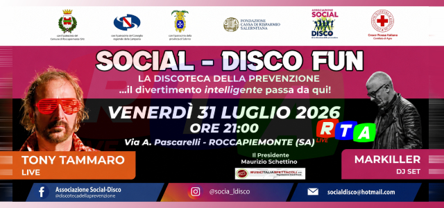 alt=Roccapiemonte, torna "Social – Disco FUN": musica e prevenzione per sensibilizzare i giovani