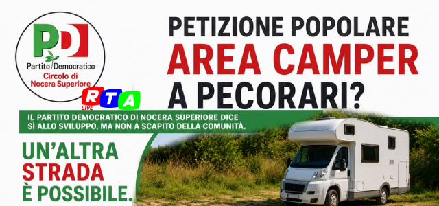 alt=Area camper, il PD rilancia: “Serve un’altra sede”