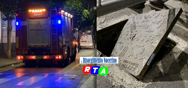 alt=saltato un tombino enel